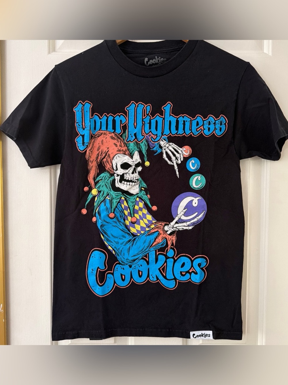 Cookies Men's Black Graphic Short Sleeve Tee - Your Highness Design